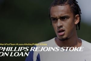 官方：热刺后卫菲利普斯再次租借加盟斯托克城